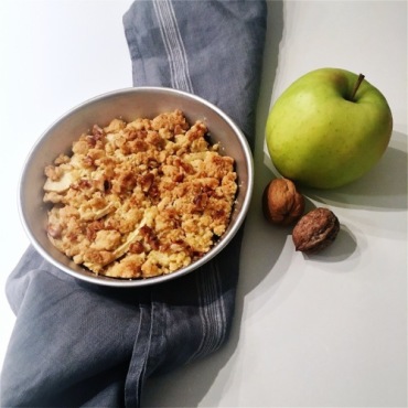 crumble di mele e noci